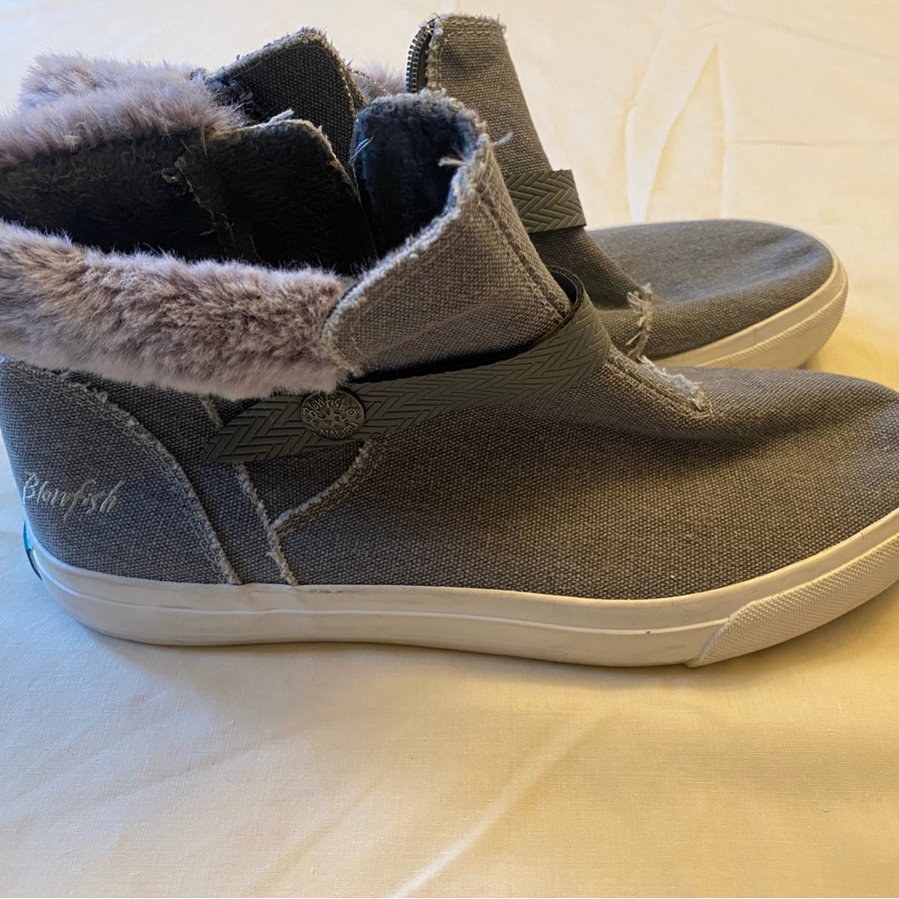 Blowfish 8.5 Gray Fur-Lined Casual Boots